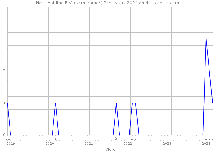 Hero Holding B.V. (Netherlands) Page visits 2024 