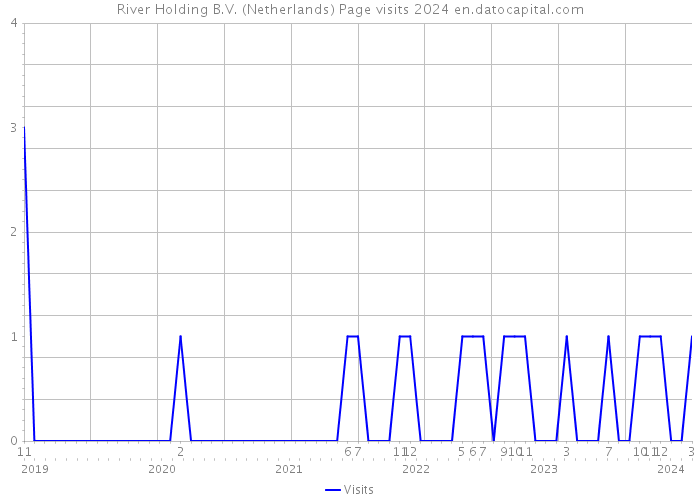 River Holding B.V. (Netherlands) Page visits 2024 