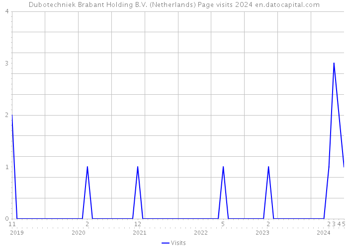 Dubotechniek Brabant Holding B.V. (Netherlands) Page visits 2024 