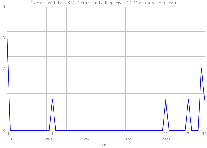 Do More With Less B.V. (Netherlands) Page visits 2024 