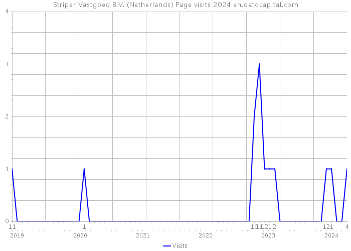 Striper Vastgoed B.V. (Netherlands) Page visits 2024 