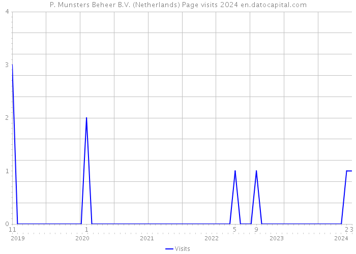 P. Munsters Beheer B.V. (Netherlands) Page visits 2024 
