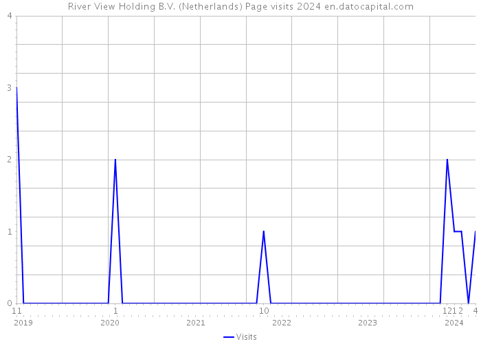 River View Holding B.V. (Netherlands) Page visits 2024 