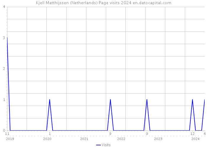 Kjell Matthijssen (Netherlands) Page visits 2024 