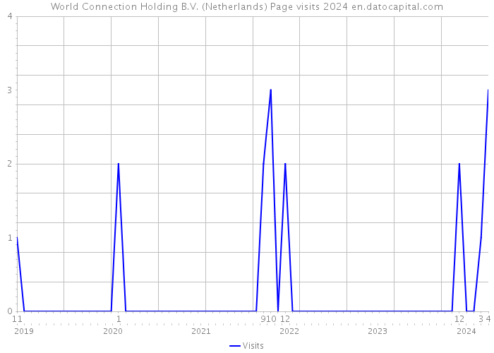 World Connection Holding B.V. (Netherlands) Page visits 2024 