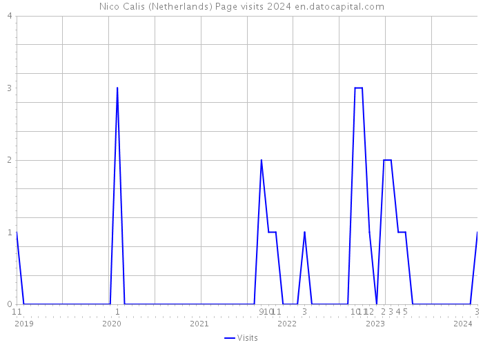 Nico Calis (Netherlands) Page visits 2024 