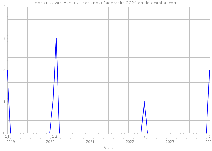 Adrianus van Ham (Netherlands) Page visits 2024 