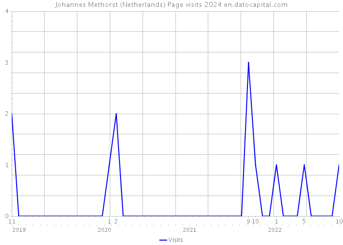 Johannes Methorst (Netherlands) Page visits 2024 