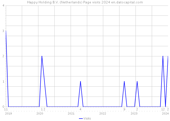 Happy Holding B.V. (Netherlands) Page visits 2024 