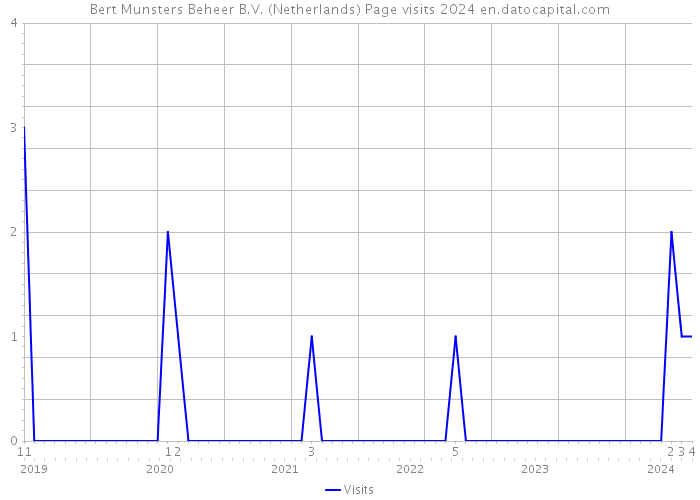 Bert Munsters Beheer B.V. (Netherlands) Page visits 2024 