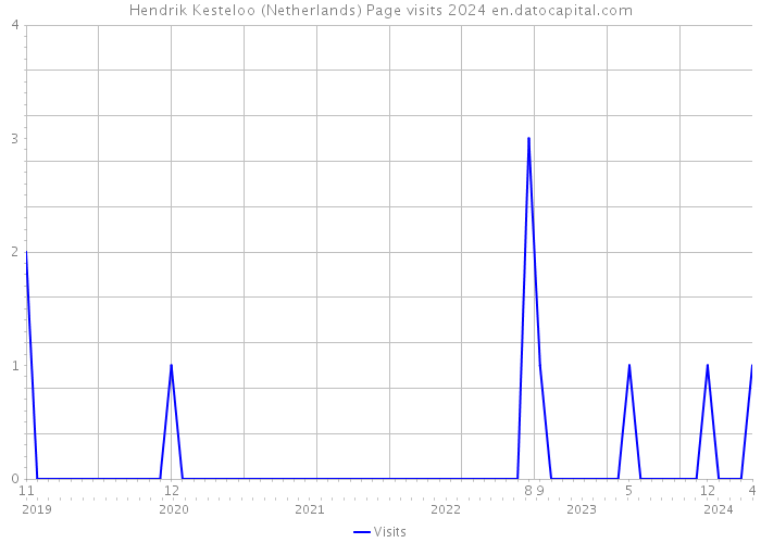 Hendrik Kesteloo (Netherlands) Page visits 2024 