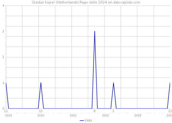 Gradus Kuper (Netherlands) Page visits 2024 