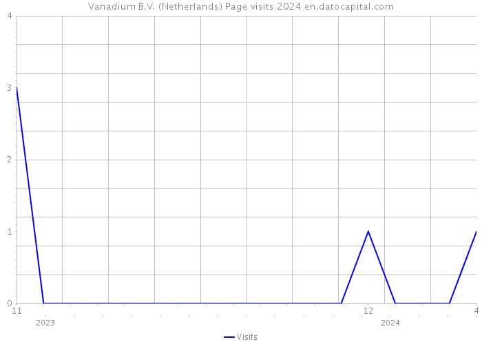 Vanadium B.V. (Netherlands) Page visits 2024 