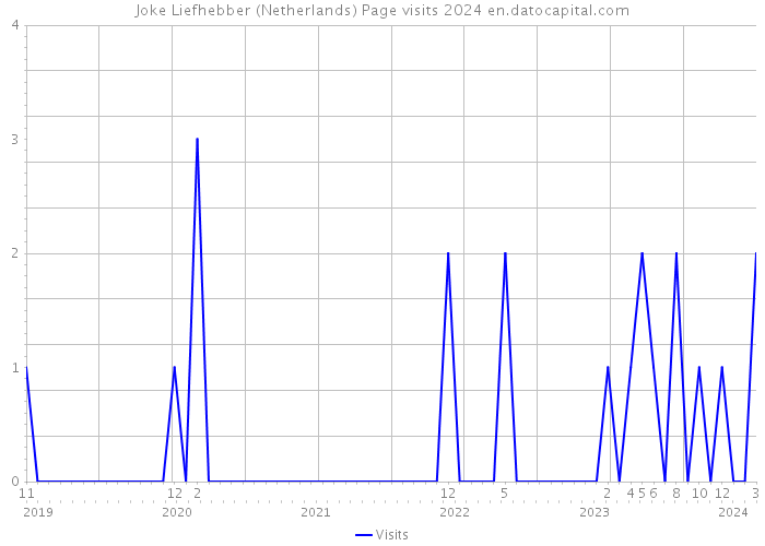 Joke Liefhebber (Netherlands) Page visits 2024 