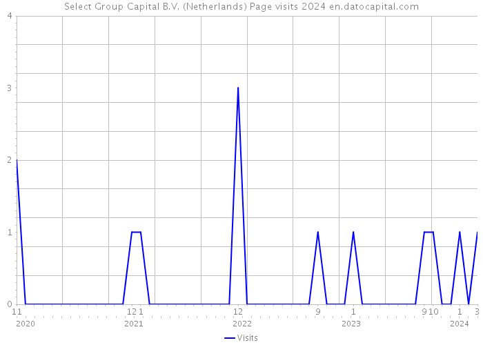 Select Group Capital B.V. (Netherlands) Page visits 2024 