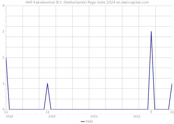 HAF Kabelwerken B.V. (Netherlands) Page visits 2024 