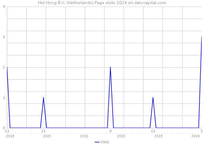 Het Hoog B.V. (Netherlands) Page visits 2024 