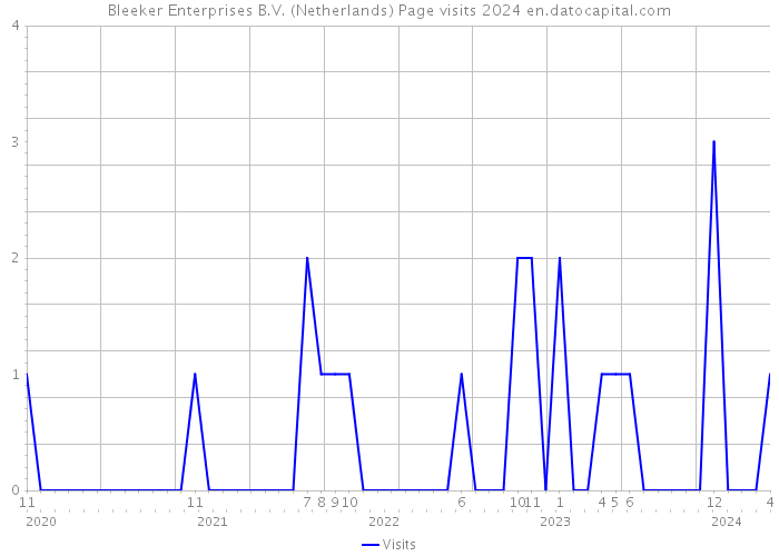 Bleeker Enterprises B.V. (Netherlands) Page visits 2024 