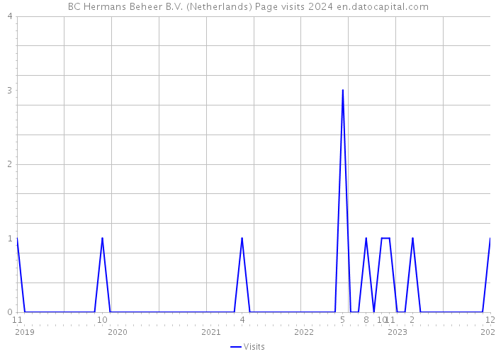BC Hermans Beheer B.V. (Netherlands) Page visits 2024 