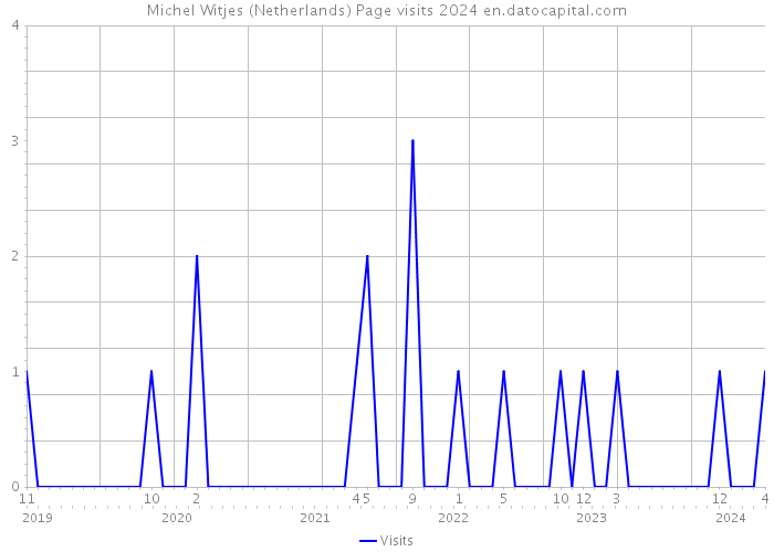 Michel Witjes (Netherlands) Page visits 2024 