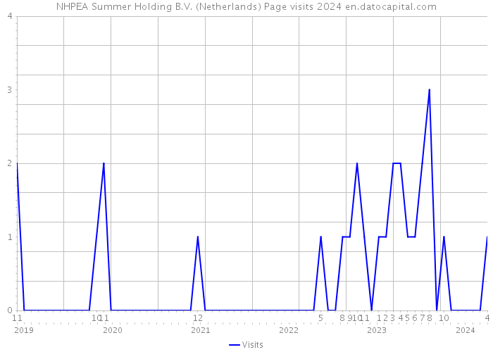 NHPEA Summer Holding B.V. (Netherlands) Page visits 2024 