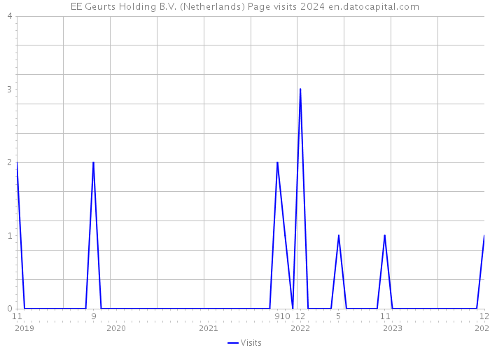 EE Geurts Holding B.V. (Netherlands) Page visits 2024 