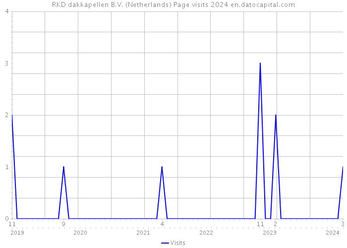 RKD dakkapellen B.V. (Netherlands) Page visits 2024 