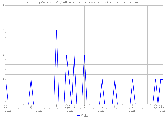 Laughing Waters B.V. (Netherlands) Page visits 2024 