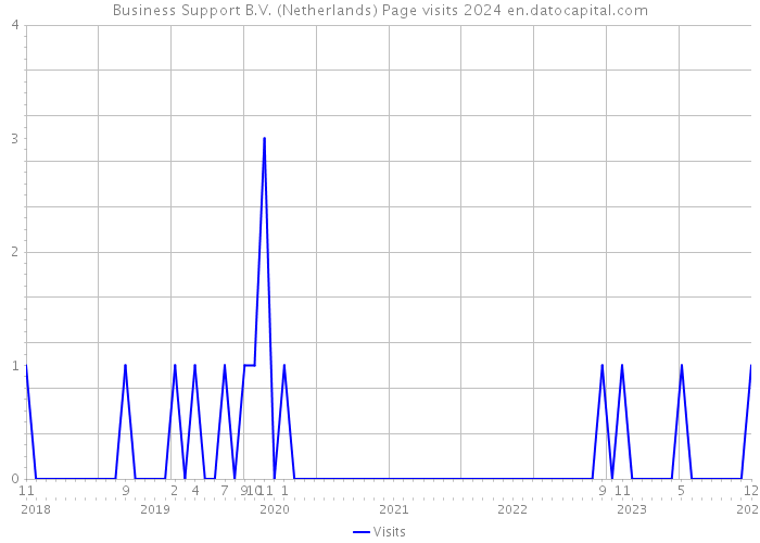 Business Support B.V. (Netherlands) Page visits 2024 