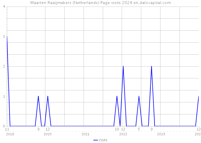 Maarten Raaijmakers (Netherlands) Page visits 2024 