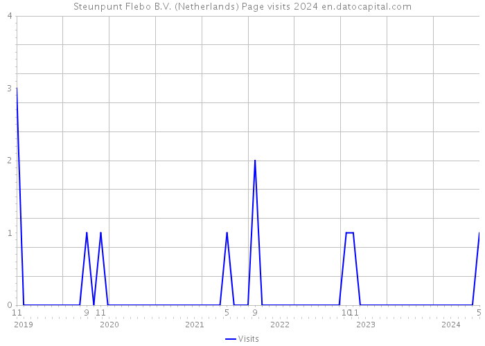 Steunpunt Flebo B.V. (Netherlands) Page visits 2024 