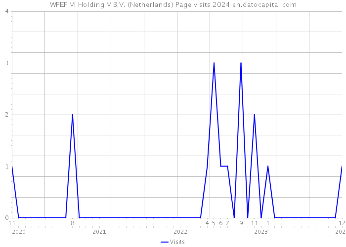 WPEF VI Holding V B.V. (Netherlands) Page visits 2024 