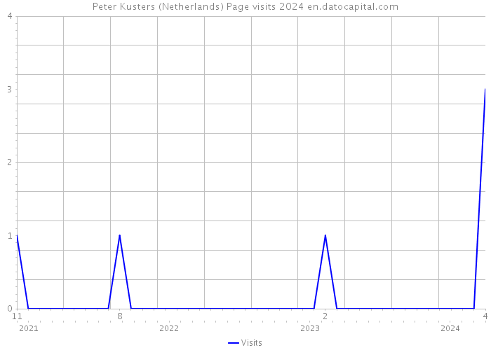 Peter Kusters (Netherlands) Page visits 2024 