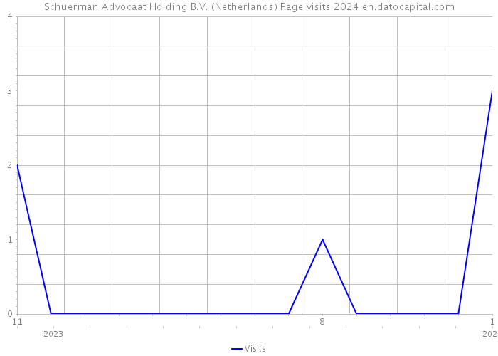 Schuerman Advocaat Holding B.V. (Netherlands) Page visits 2024 
