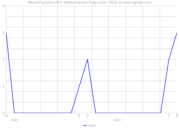 World Furniture B.V. (Netherlands) Page visits 2024 