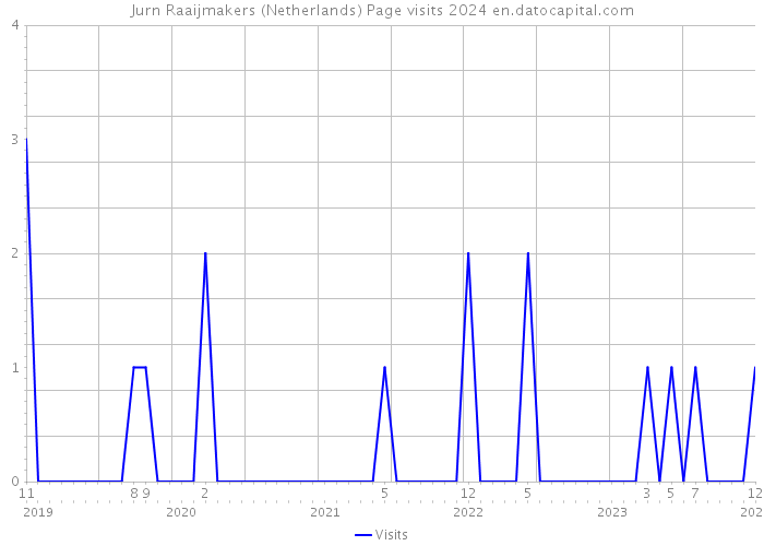 Jurn Raaijmakers (Netherlands) Page visits 2024 