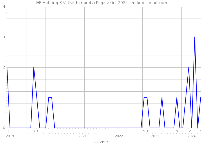 HB Holding B.V. (Netherlands) Page visits 2024 