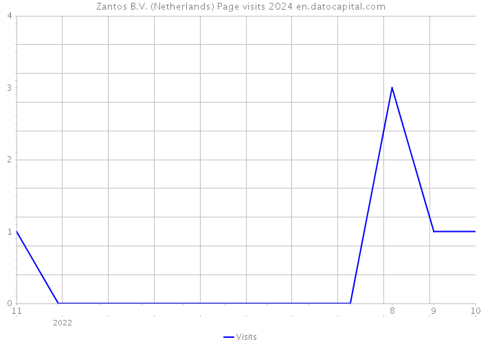 Zantos B.V. (Netherlands) Page visits 2024 