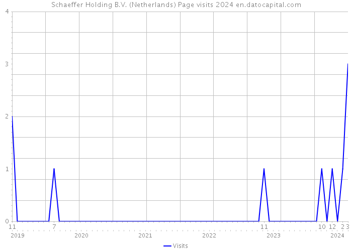 Schaeffer Holding B.V. (Netherlands) Page visits 2024 
