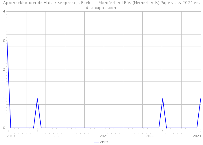 Apotheekhoudende Huisartsenpraktijk Beek Montferland B.V. (Netherlands) Page visits 2024 