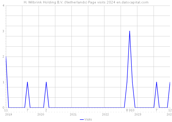 H. Wilbrink Holding B.V. (Netherlands) Page visits 2024 