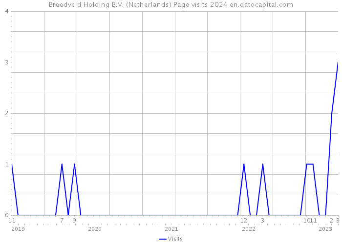 Breedveld Holding B.V. (Netherlands) Page visits 2024 