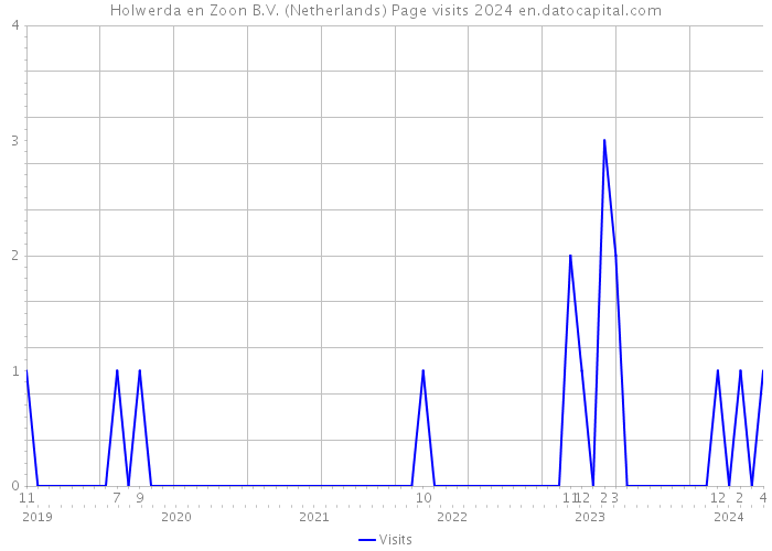 Holwerda en Zoon B.V. (Netherlands) Page visits 2024 