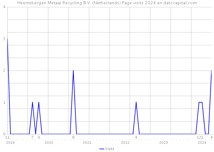 Heemsbergen Metaal Recycling B.V. (Netherlands) Page visits 2024 