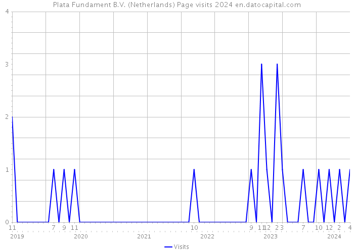 Plata Fundament B.V. (Netherlands) Page visits 2024 