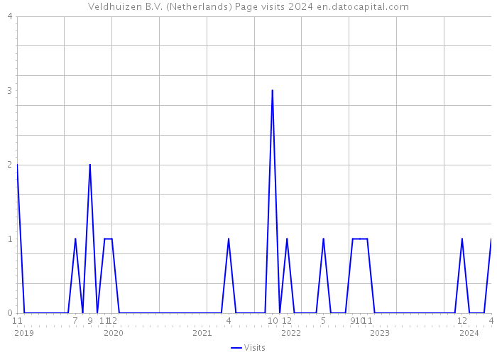 Veldhuizen B.V. (Netherlands) Page visits 2024 