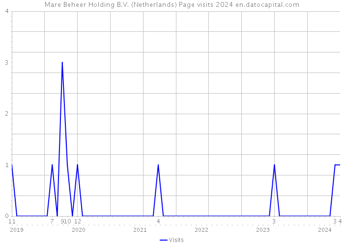 Mare Beheer Holding B.V. (Netherlands) Page visits 2024 
