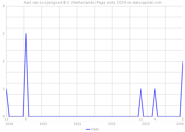 Aart van Looijengoed B.V. (Netherlands) Page visits 2024 
