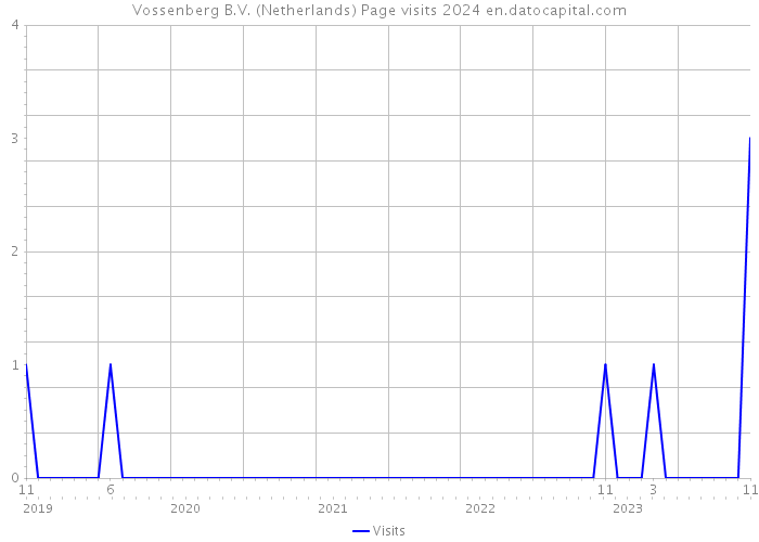 Vossenberg B.V. (Netherlands) Page visits 2024 