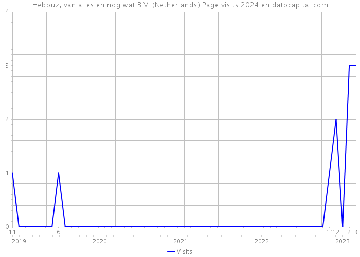 Hebbuz, van alles en nog wat B.V. (Netherlands) Page visits 2024 